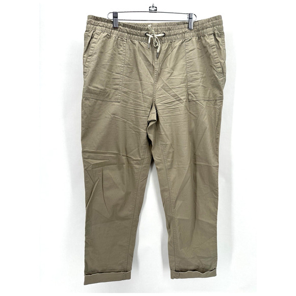 VUORI Vintage Ripstop Pants Womens XL Beige Active Relaxed Outdoors Preppy Beach - Picture 11 of 11